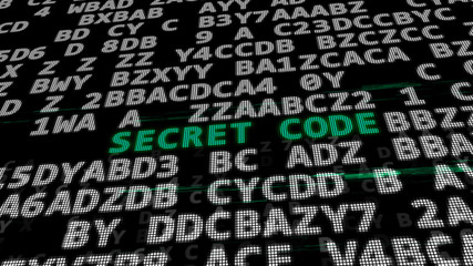 Wall Mural - secret code