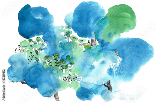 雨に打たれる花々 Flowers Hit By The Rain Stock Illustration Adobe Stock