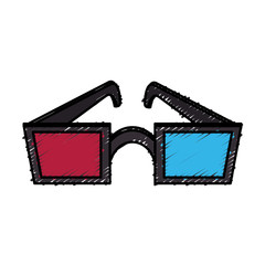 Sticker - glasses vector illustration