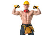 Powerful construction worker