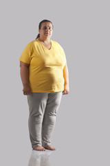 portrait of an obese woman