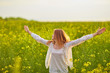 © Ryzhkov Oleksandr - girl at yellow rape seed meadow