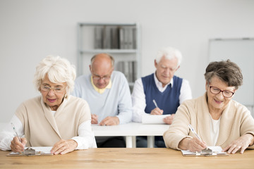 Poster - Seniors writing test