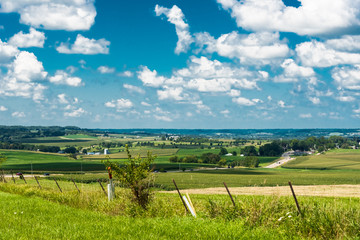 View of a field in Illinois country side