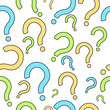 © Pavel Kubarkov - Question marks seamless pattern