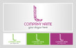 L modern logo for the company