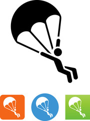 Sticker - Parachute Icon - Illustration