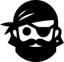 Sticker - Pirate With Eyepatch Icon