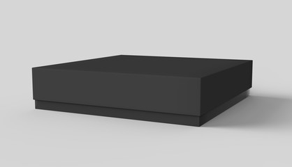 Sticker - Flat black box mockup