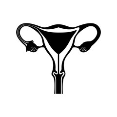Female reproductive organ icon vector illustration design
