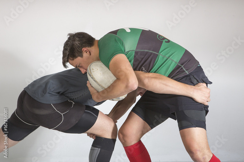Plakat Studio zdjęcia graczy rugby