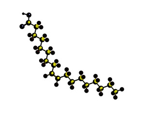 Wall Mural - Molecular structure of oleic acid