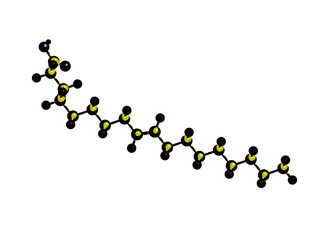 Wall Mural - Molecular structure of trans oleic acid