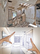 © pbombaert - Drawing and planned Renovation of a bathroom