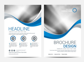 Wall Mural - brochure template flyer design vector background