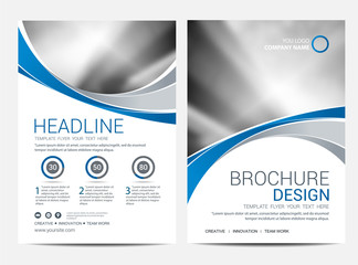 Wall Mural - brochure template flyer design vector background