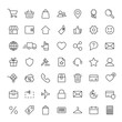 © valeriyakozoriz - e-commerce online shopping line black 49 icons set