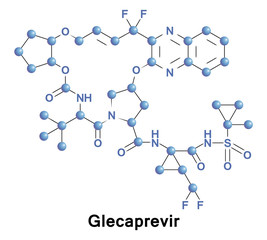 Canvas Print - Glecaprevir treatment hcv