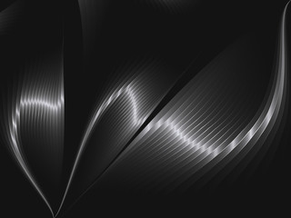 Wall Mural - Abstract background with metal waves