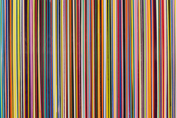 vertical stripes of various colors thin width with texture.