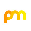 Initial Letter PM RM PNN RNN Linked Rounded Design Logo