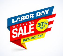 Wall Mural - Labor Day Weekend Sale banner design