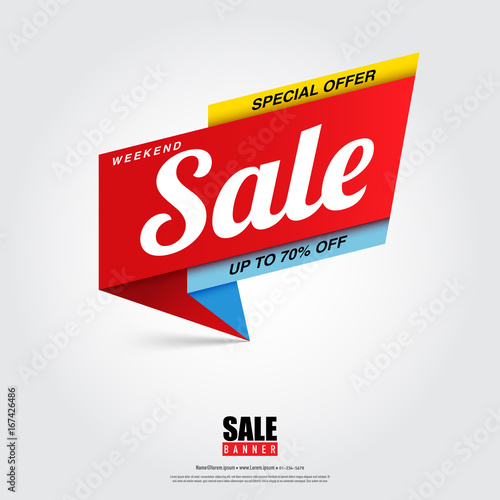 Sale Banner Design Template With Creative Ideas Buy This Stock