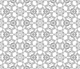 Aufkleber - Seamless Abstract Hand Drawn Vector Pattern