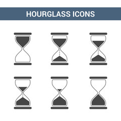 Wall Mural - Hourglass Icons