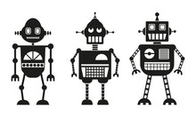 Robots Icon Set. Vector Robot Collection.