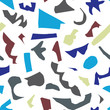 © EnginKorkmaz - Abstract paper cut shapes seamless pattern