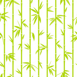 Fototapeta Sypialnia - Seamless Pattern Bamboo Green