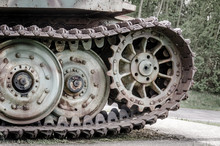 Detail Shot Of A German Tiger Tank, Caterpillars