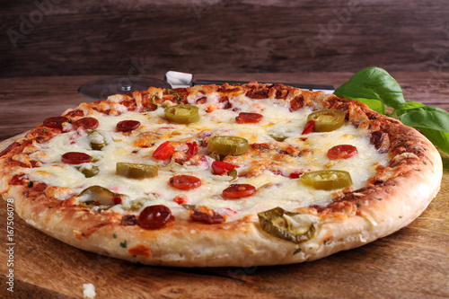 Hot Pizza Slice With Melting Cheese On A Rustic Wooden Table Italien Food Concept Buy This Stock Photo And Explore Similar Images At Adobe Stock Adobe Stock