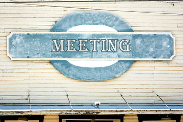 Wall Mural - Schild 262 - Meeting