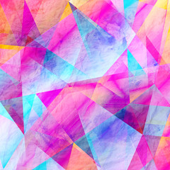  Abstract watercolor background polygon