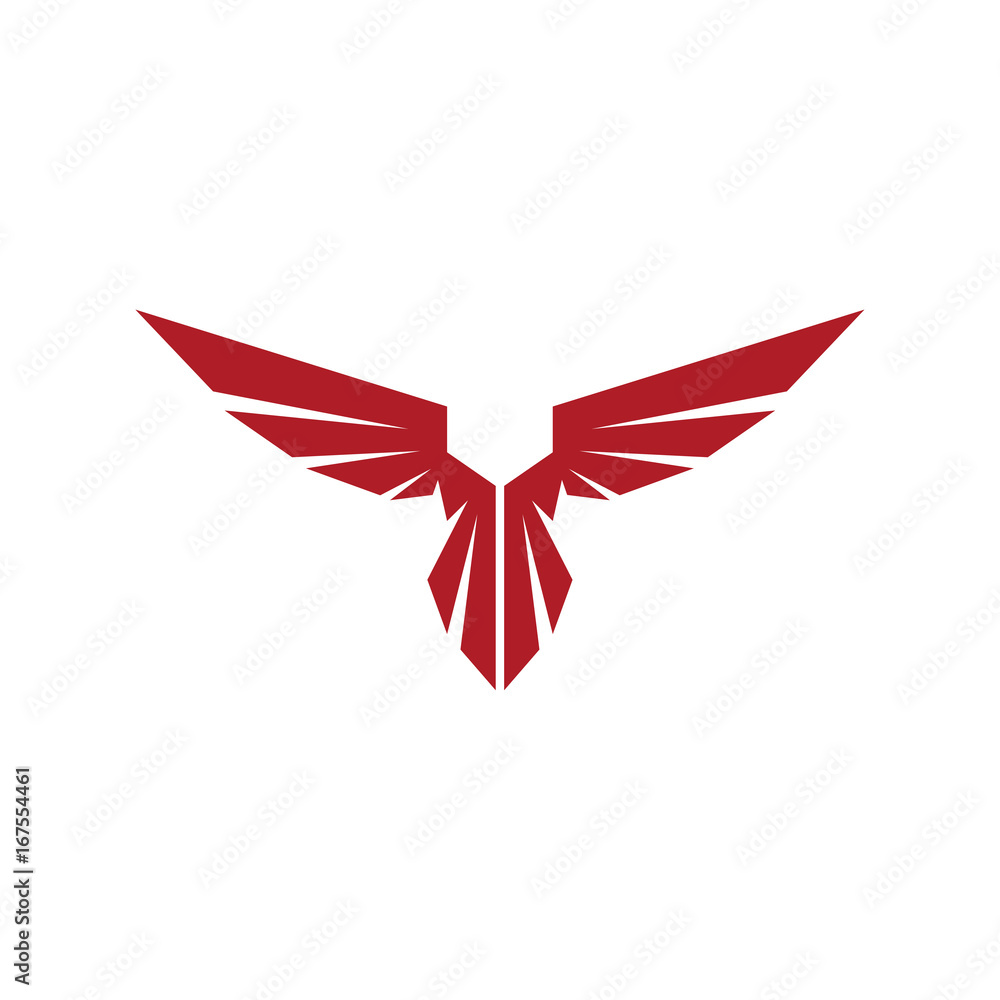 eagle wing shield logo vector Stock Vector | Adobe Stock, image size:1000x1000