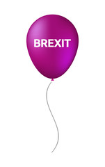 Poster - Isolated balloon with  the text BREXIT