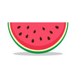 Watermelon icon in flat style