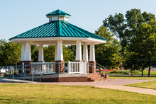 The Public Use Gazebo At Buckroe Beach In Hampton, Virginia.  Buckroe Beach Is The Site Of A Former Plantation And Currently Popular For The Beach, Fishing And Public Park.