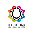 Letter U for Multimedia logo, beauty logo, nature logo, institute logo