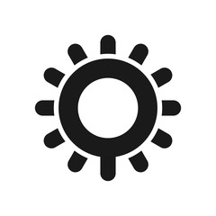 Wall Mural - sun vector logo. letter q logo.