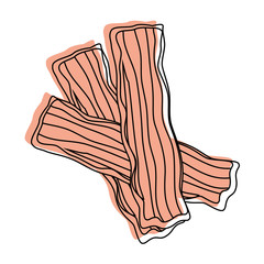 Wall Mural - bacon stripes design