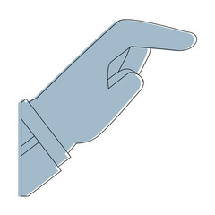 Sticker - Human hand symbol