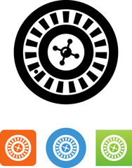 Sticker - Roulette Icon - Illustration