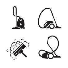 Vacuum Cleaner Icons Set