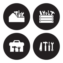 Wall Mural - Toolbox icons set.