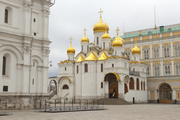 Cathedral of Annunciation in Kremlin, Moscow,Russia.