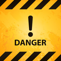 Wall Mural - danger sign