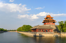 Corner Turret Of Forbidden City,Beijing,China